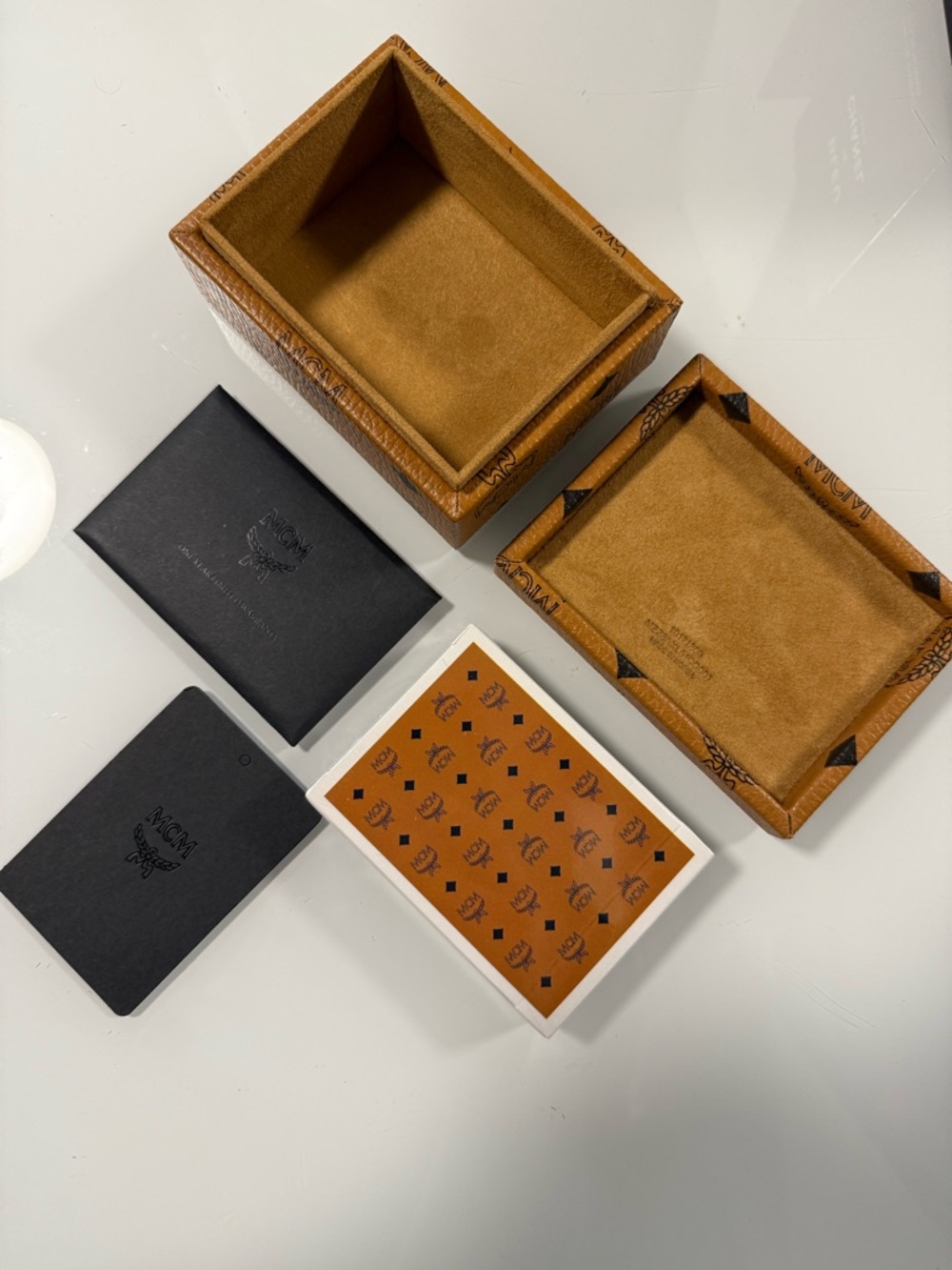 MCM Monogram Card Deck With Box Holder - Picture 16 of 16